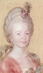 Portret van de dochter van Carl Linnaeus (pastel op papier)